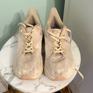 Hoka One One Women's Beige Athletic Shoes